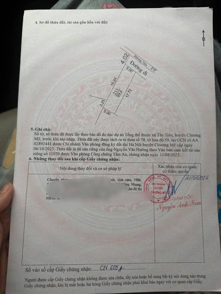 Đất nền 90m² Xã Thủy Xuân Tiên, Chương Mỹ - Đường to ô tô