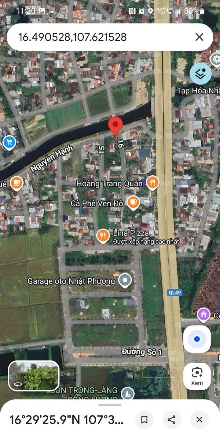 Lô đất mặt tiền Nguyễn Hạnh, Huế 131m² - Tiềm năng tăng giá vượt trội!