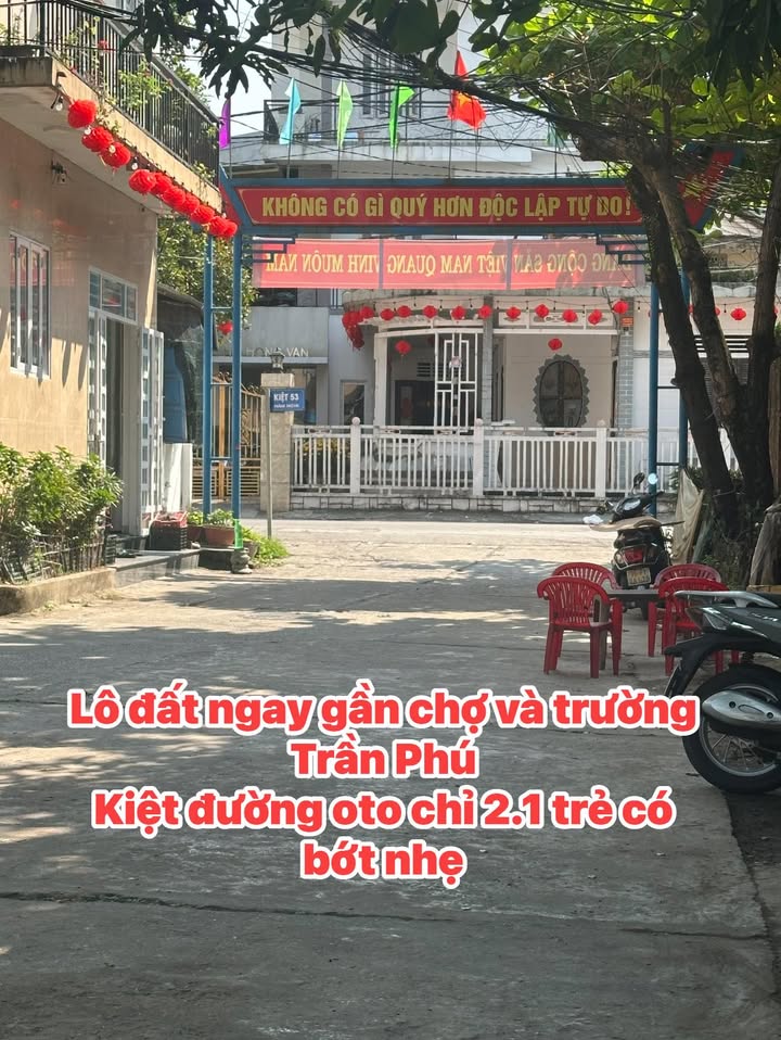 Đất nền 61.7m² Kiệt 53 Hàm Nghi, Huế - Sổ đỏ 100% đất ở, giá 2.1 tỷ