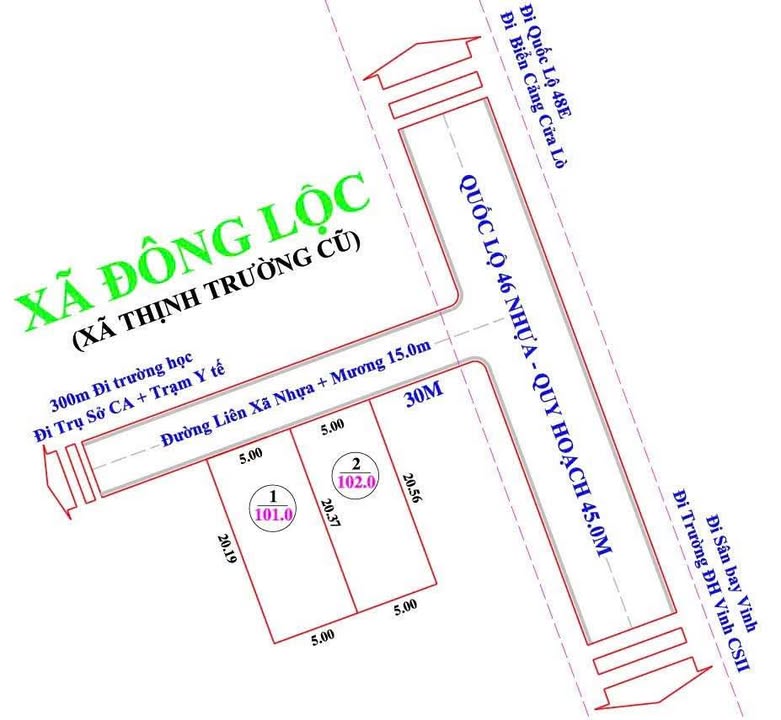 Đất nền Nghi Trường 100m² giá 2.5 tỷ - Vị trí đắc địa kinh doanh ngay!