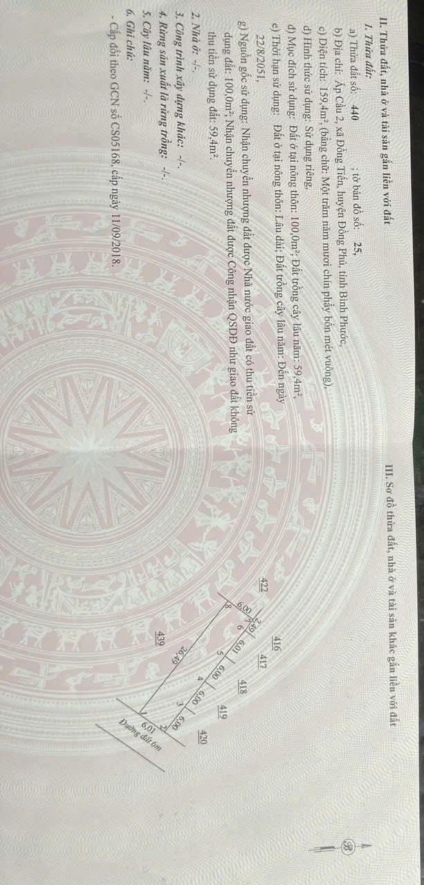 Đất nền Đồng Tiến, Đồng Phú 1500m² giá 500 triệu - Sổ đỏ sẵn!