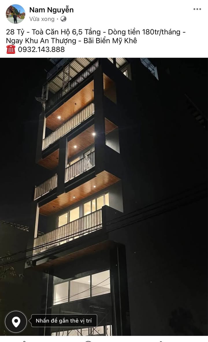 Bán Tòa Căn Hộ An Thượng Đà Nẵng 102m² - Dòng Tiền 180 Triệu, Sinh Lời Ngay!