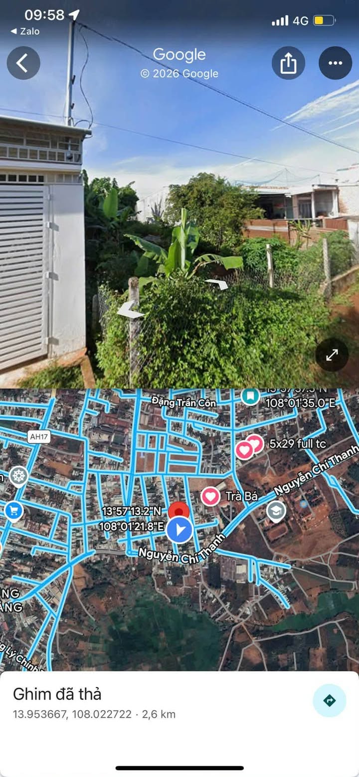 Đất nền Hẻm 101 Lý Nam Đế Chư Sê 160m² - Đất thổ cư 100%!