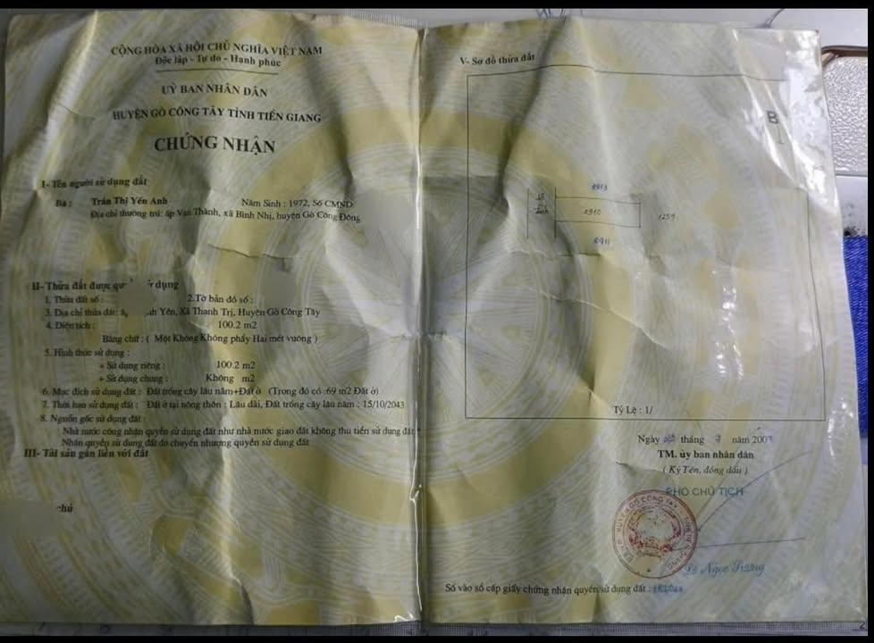 Nhà Mặt Tiền Châu Thành, Long An 100.2m² - Mặt Tiền Kinh Doanh