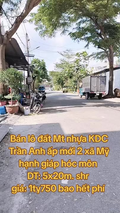 Đất nền KDC Trần Anh 100m² giá 1.75 tỷ - Sổ hồng chính chủ