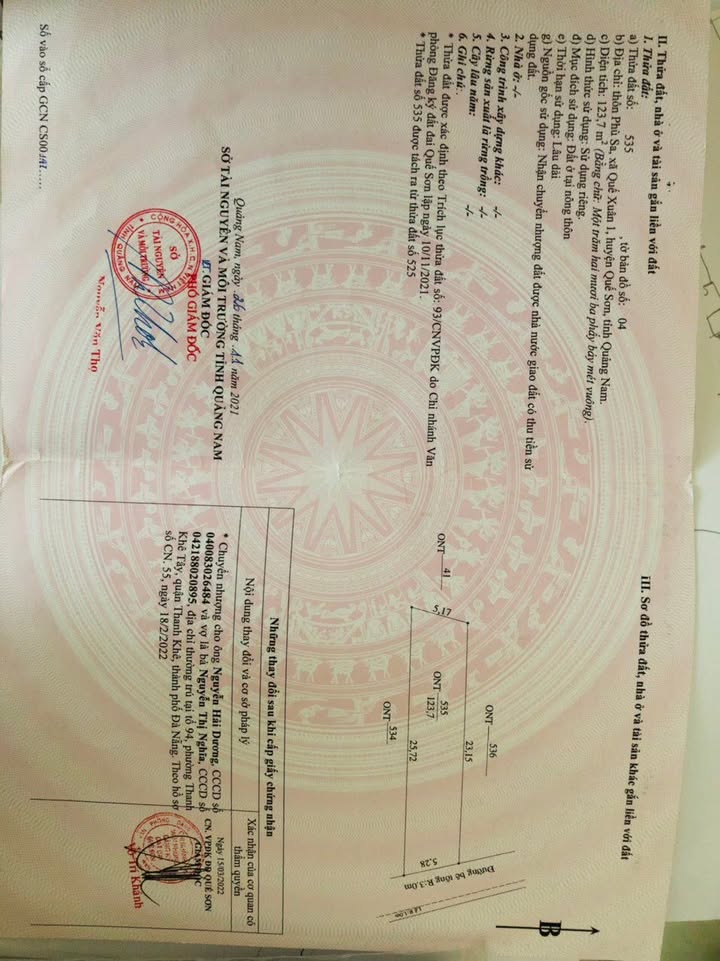 Đất Nền Quế Xuân 1 - 123m² Sổ Đỏ - Giá Tốt 350 Triệu