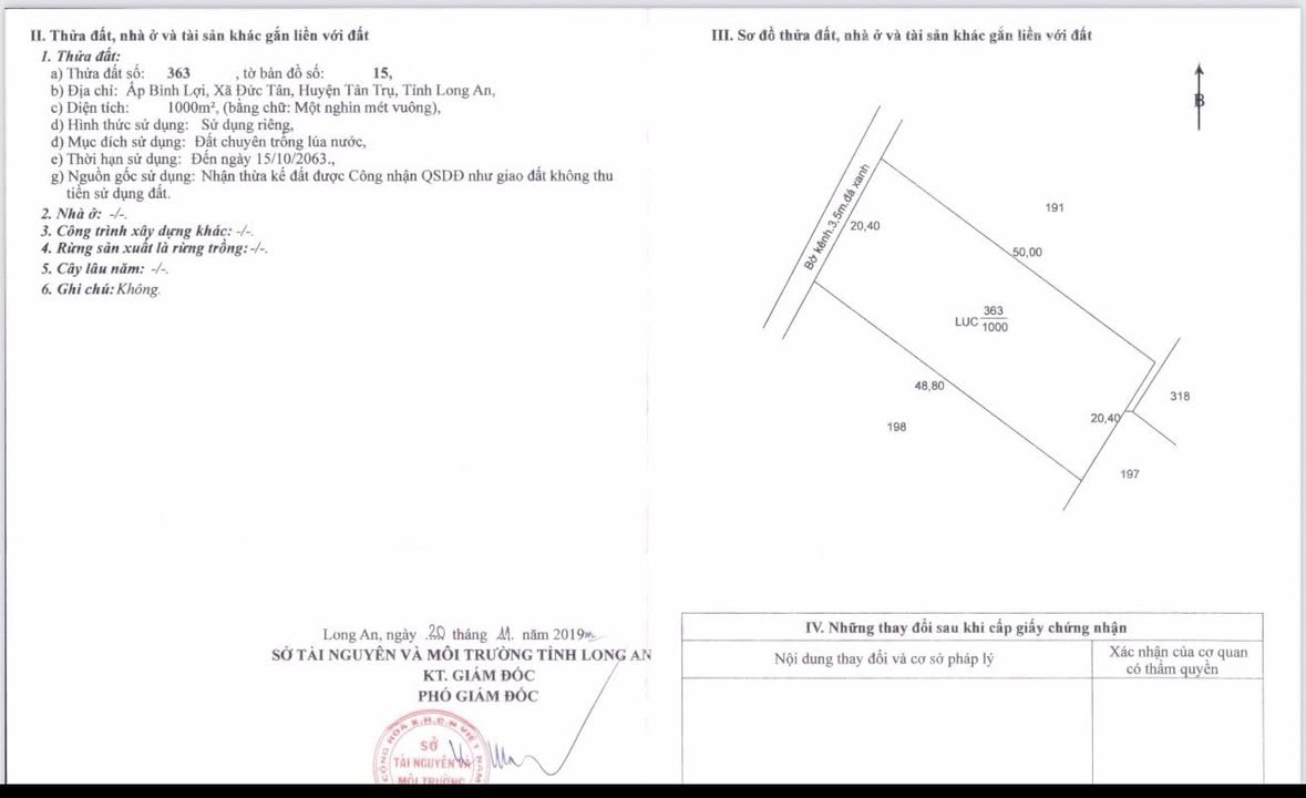 Bán Đất Lúa 1000m² Đức Hòa, Long An - Giá Tốt 570 Triệu