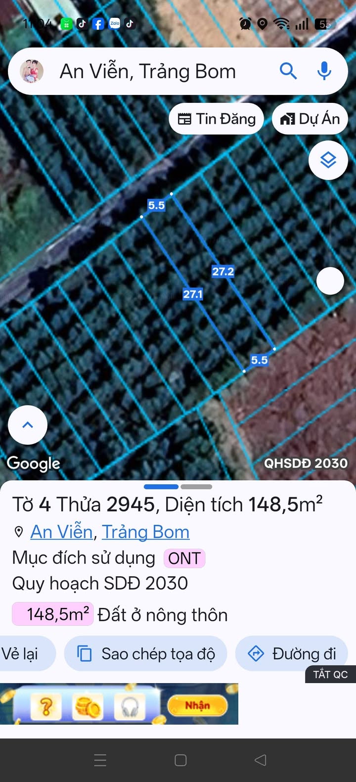 Đất Nền An Viễn Trảng Bom 300m² - Sổ Đỏ Thổ Cư, Giá 2 Tỷ