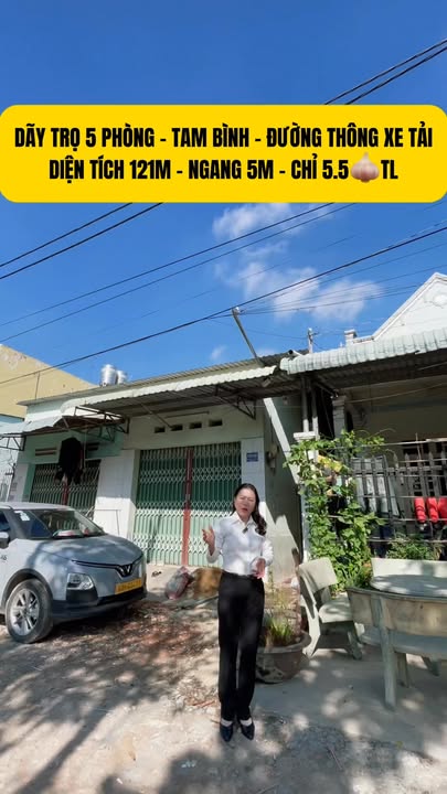 Nhà Trọ 5PN Tam Bình 121m² Ngang 5m - Giá 5.5 Tỷ Sổ Hồng