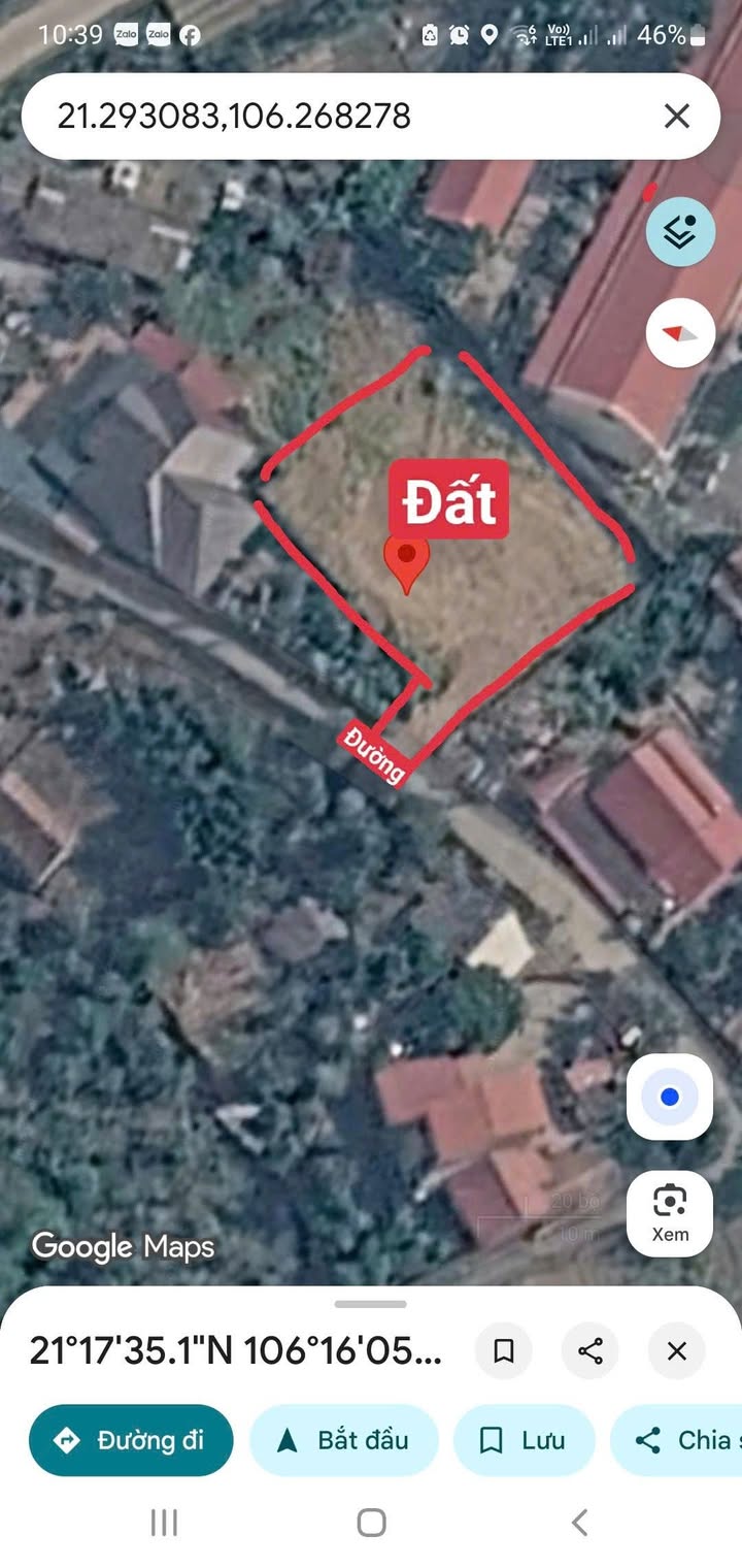 Bán đất Lạng Giang 920m² (400m² thổ cư) - Gần TTYTM GO, giá 3 tỷ