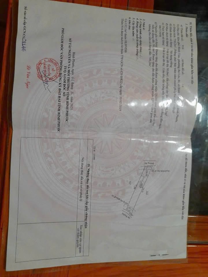 Đất Nền Hai Mặt Tiền Trung Tâm Bình Long - 780m² Thổ Cư Giá 1.25 Tỷ