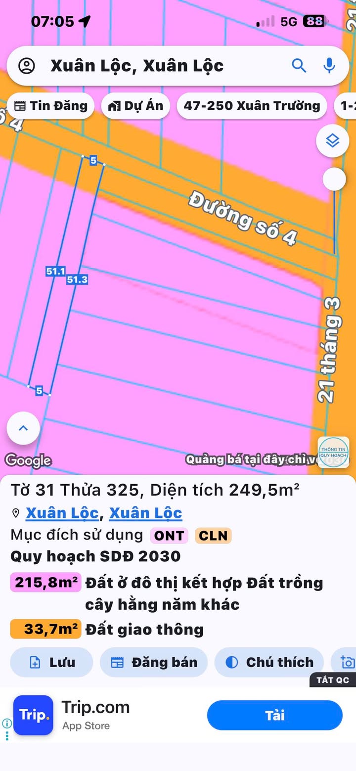 Đất nền Gia Ray Xuân Lộc 250m² giá 1.5 tỷ - Thổ cư 100% sổ đỏ sẵn!