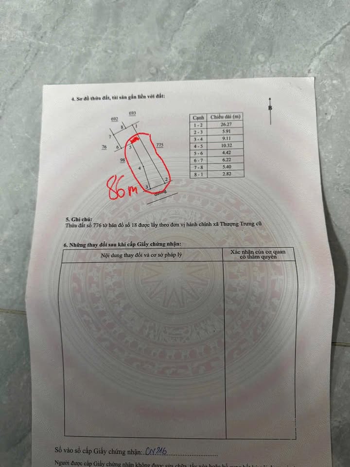 Đất Nền Vĩnh Tường 86m² - Sổ Hồng Thổ Cư 100% - Giá Chỉ 1.3 Tỷ