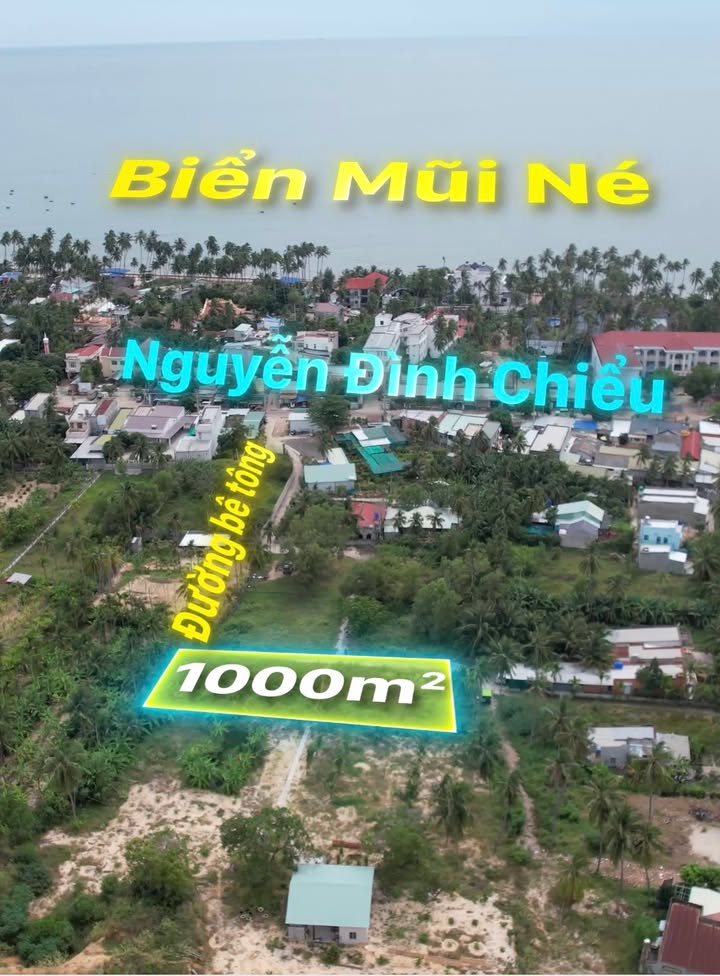 Đất Biển Mũi Né 1005m² - Lý Tưởng Kinh Doanh Homestay/Villa