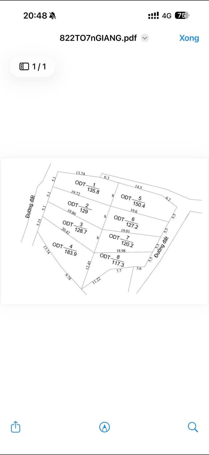 Đất nền Phú Thạnh, Tuy Hoà 1092m² - 2.5 Tỷ, Tách 8 Lô, Sổ Đỏ Full Thổ Cư