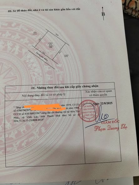 Đất nền Vĩnh Yên Vĩnh Lộc 200m² từ 400 triệu - Sổ đỏ chính chủ