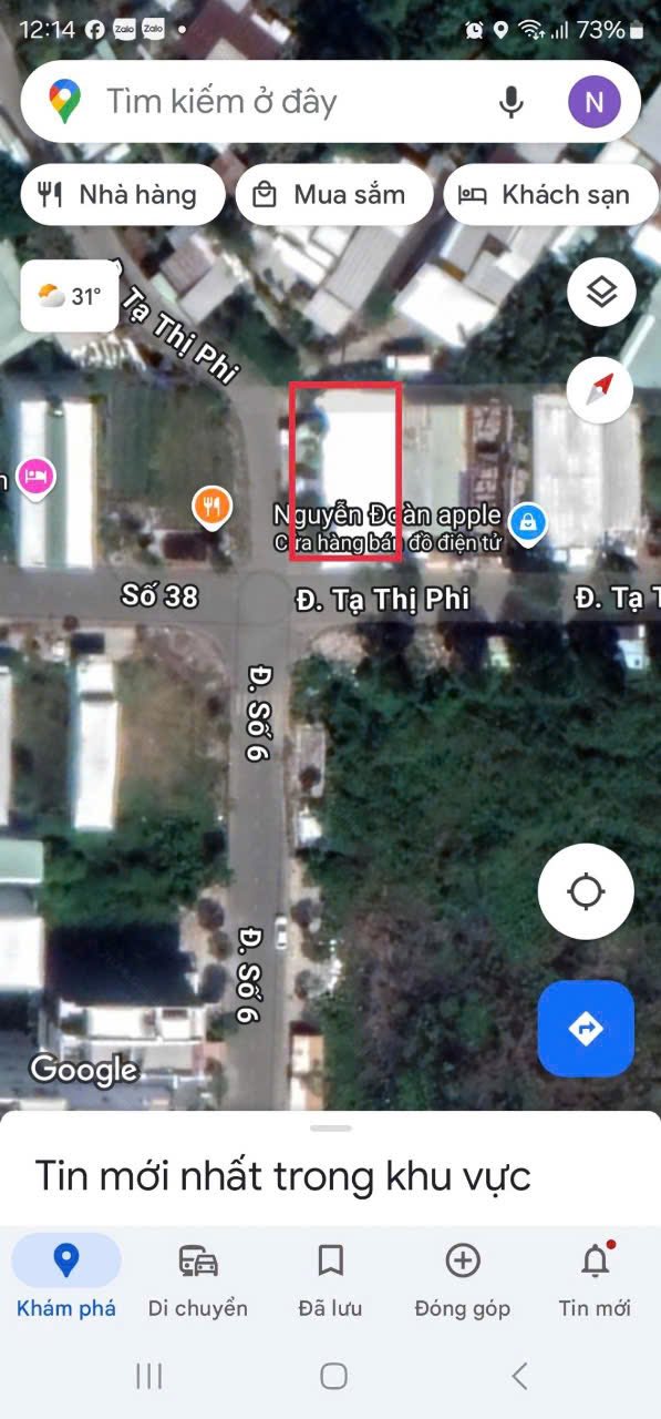 Đất nền Đường Số 6, Cần Thơ 175m² - Đất thổ cư 100%