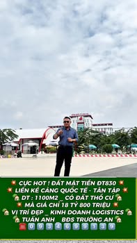 Đất Cảng Quốc Tế Tân Tập 1100m² Mặt Tiền 830 - Sẵn Sàng Đầu Tư