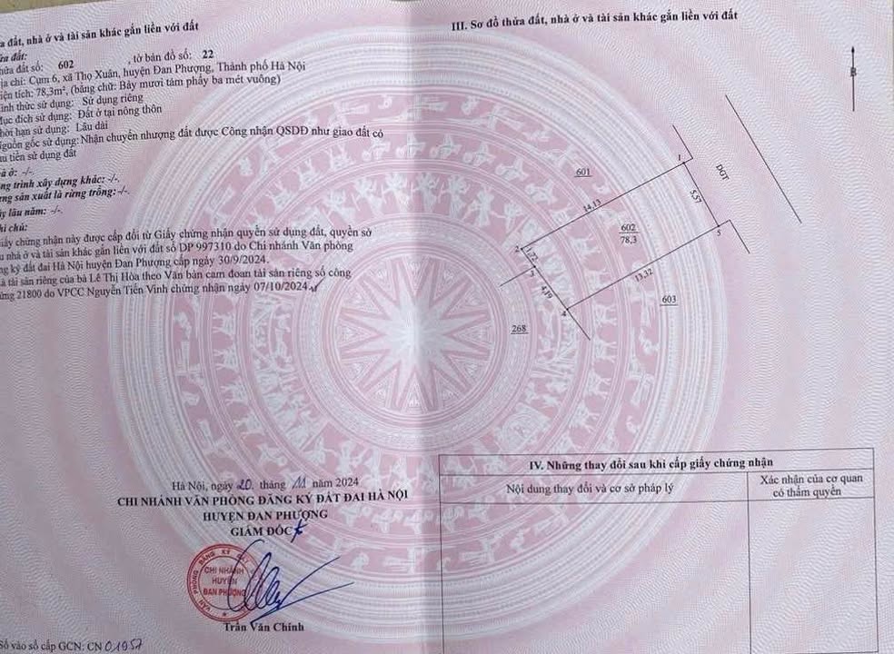 Đất nền Mê Linh 78m² - Đường to ô tô, tiềm năng tăng giá!