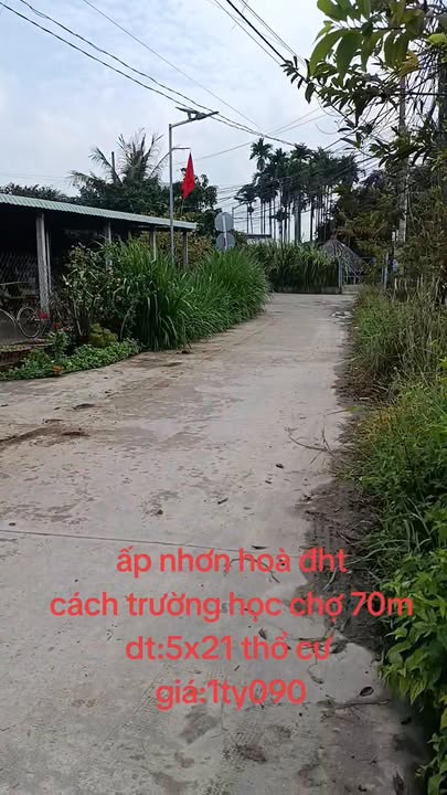 Đất Thổ Cư Đức Hòa Long An 105m² Sát Chợ - Giá 950 Triệu