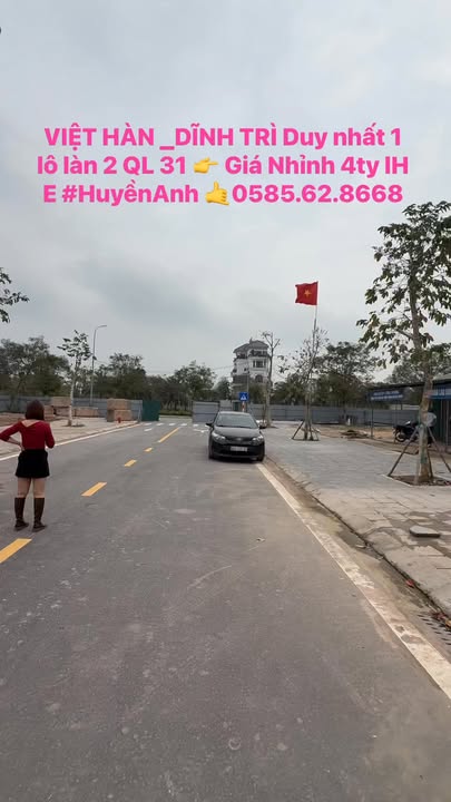 Đất nền Việt Hàn Dĩnh Trì 90m² - Làn 2 QL31, Bao thuế 2.5%