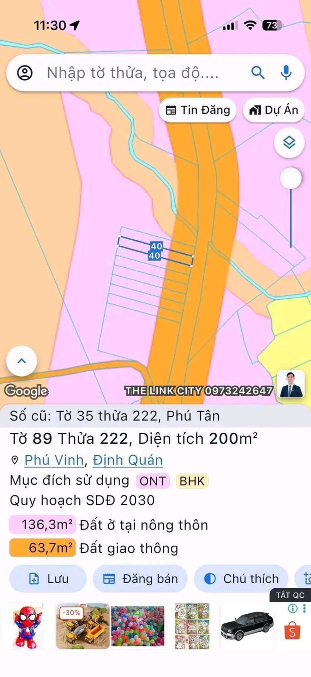 Đất nền Phường Phú Vinh, Biên Hòa 200m² - Sổ đỏ chính chủ!