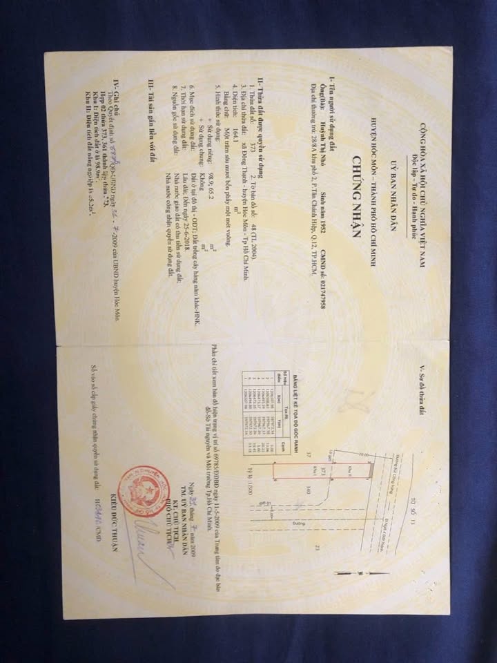 Bán Đất Mặt Tiền Bùi Công Trừng Hóc Môn 170m² Sổ Hồng Riêng