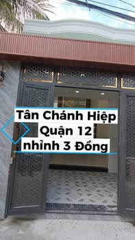 Nhà riêng Tân Chánh Hiệp Q12 54m² 3.79 tỷ - Hẻm ô tô thông, Sổ hồng riêng!