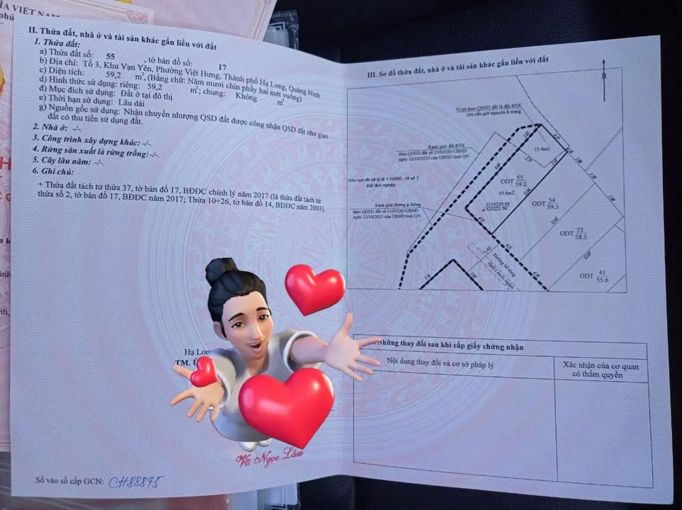Đất nền Việt Hưng 59.2m² - Sổ đỏ chính chủ