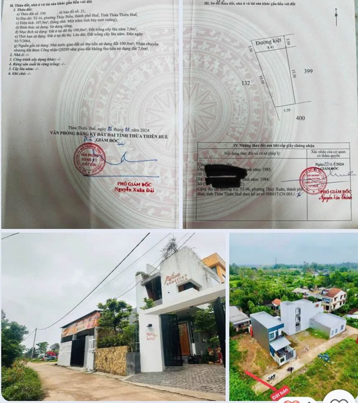 Đất 107m² Mặt Kiệt Oto Huyền Trân Công Chúa - Huế | Sổ Đỏ Sẵn Sàng