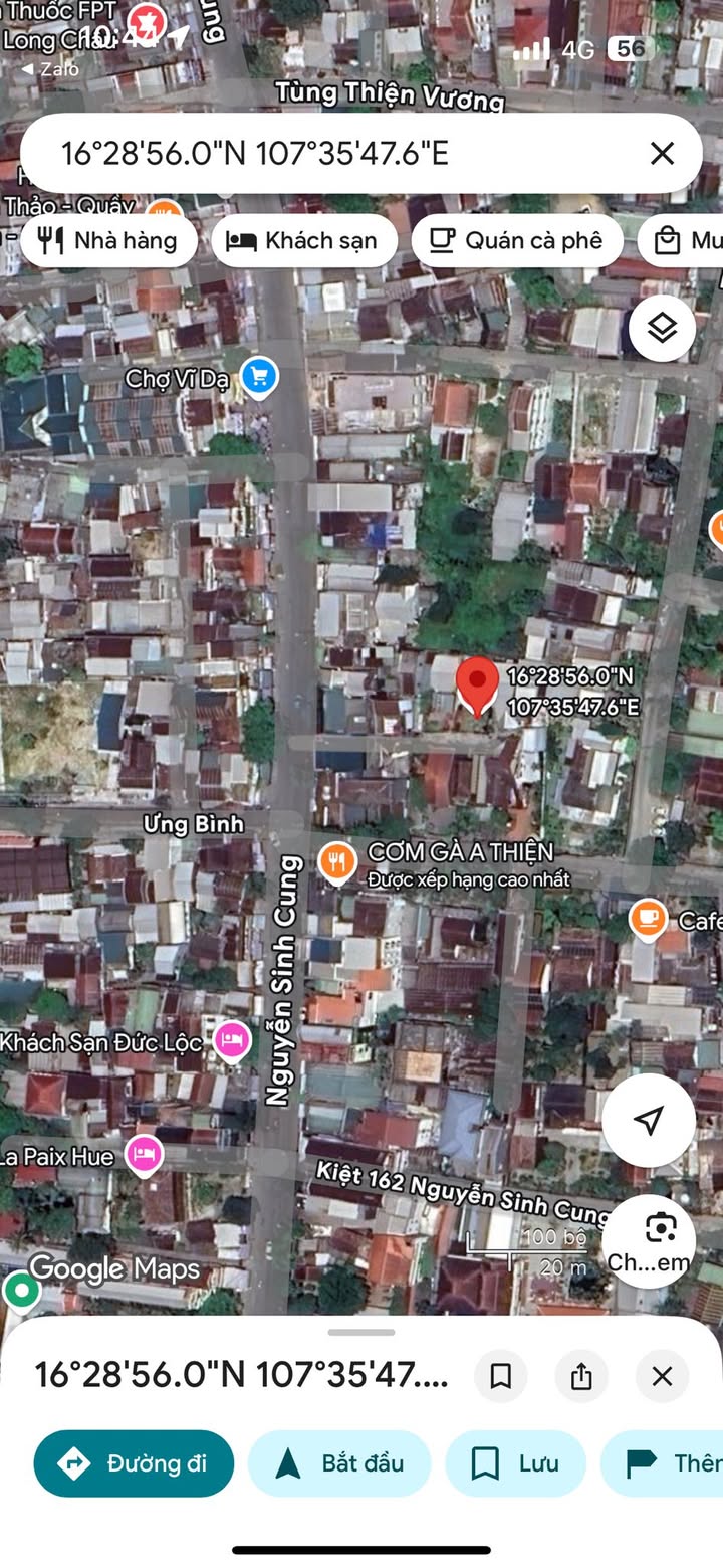 Đất Vỹ Dạ, Huế 1125m² - Sổ Hồng Sẵn, Sát Chợ, Giá 3.2 Tỷ