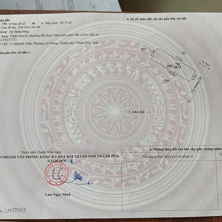 Đất Nền TĐC 17 Núi Long - 69.75m² Hướng Đông Nam, Sổ Hồng Sẵn Sàng