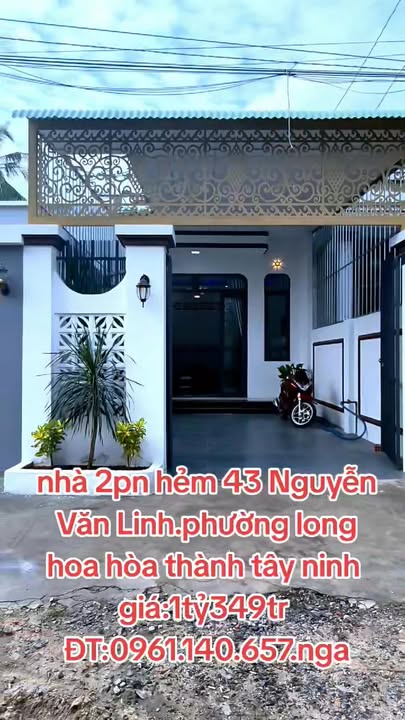 Nhà mới xây Phường Long Hoa, Tây Ninh - 2484m² - Giá 1.35 tỷ