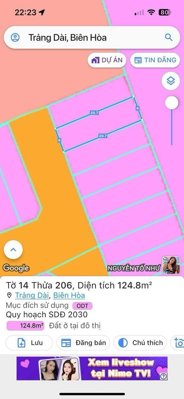 Đất nền KDC Phú Gia 1 Trảng Dài 124m² - Hạ tầng hoàn thiện!