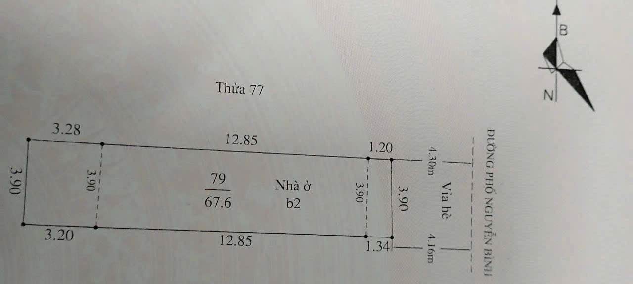 Bán đất mặt phố Nguyễn Bình 67.6m² giá 4.x tỷ - Vị trí kinh doanh đắc địa!