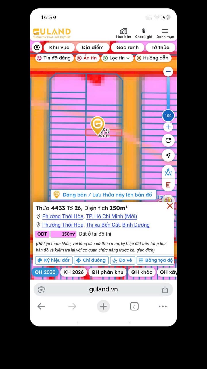 Đất thổ cư 150m² đường DL8 Mỹ Phước 3, Bến Cát - Sổ đỏ sẵn sàng giao dịch!