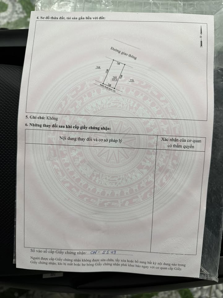 Bán đất Xã Dân Quyền, Phú Thọ 105m² - Sổ đỏ riêng, giá tốt