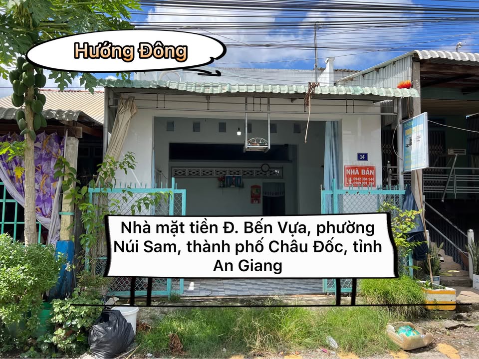 Nhà Mặt Tiền Bến Vựa, Châu Đốc 70m² Giá 1.05 Tỷ - Sẵn Sổ Hồng, Gần Chùa Bà