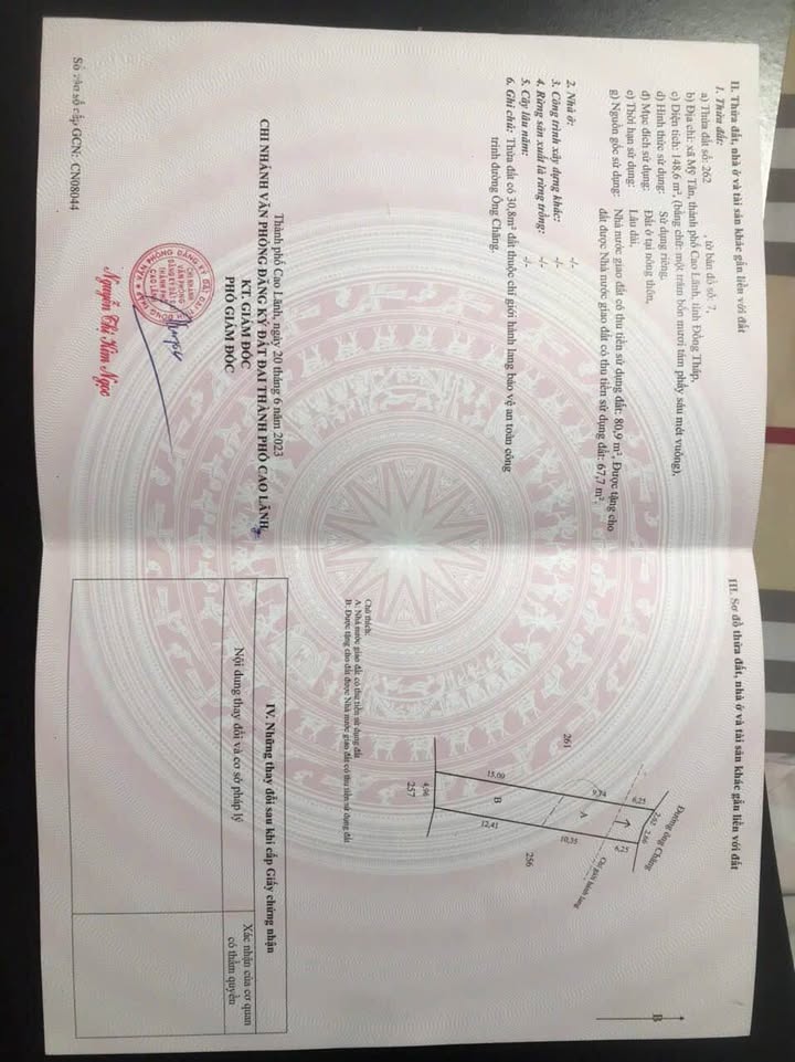 Bán đất nền TP. Cao Lãnh 750m² giá rẻ - Cơ hội đầu tư sinh lời cao!