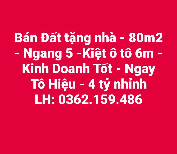Nhà Phố Tô Hiệu Đà Nẵng 80m² 4 tỷ - Mặt tiền kinh doanh đắc địa!