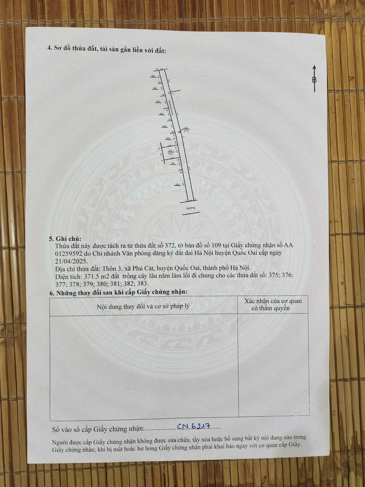 Đất nền Phú Cát Quốc Oai 100m² - Sổ đỏ chính chủ