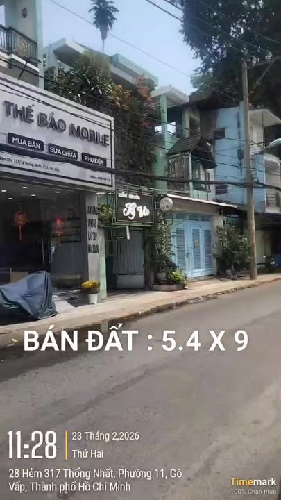 Đất nền Gò Vấp 48m² 5.85 tỷ - Sổ đỏ chính chủ, hẻm ô tô!