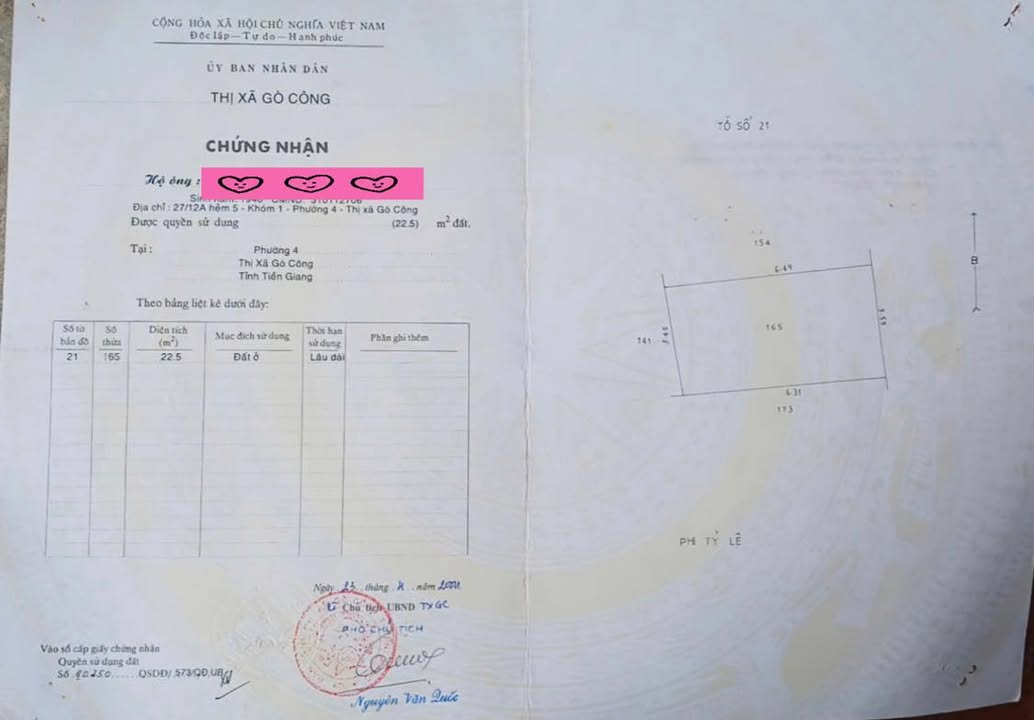 Nhà Hẻm Bê Tông Gò Công 22m² - 500 Triệu Hướng Đông