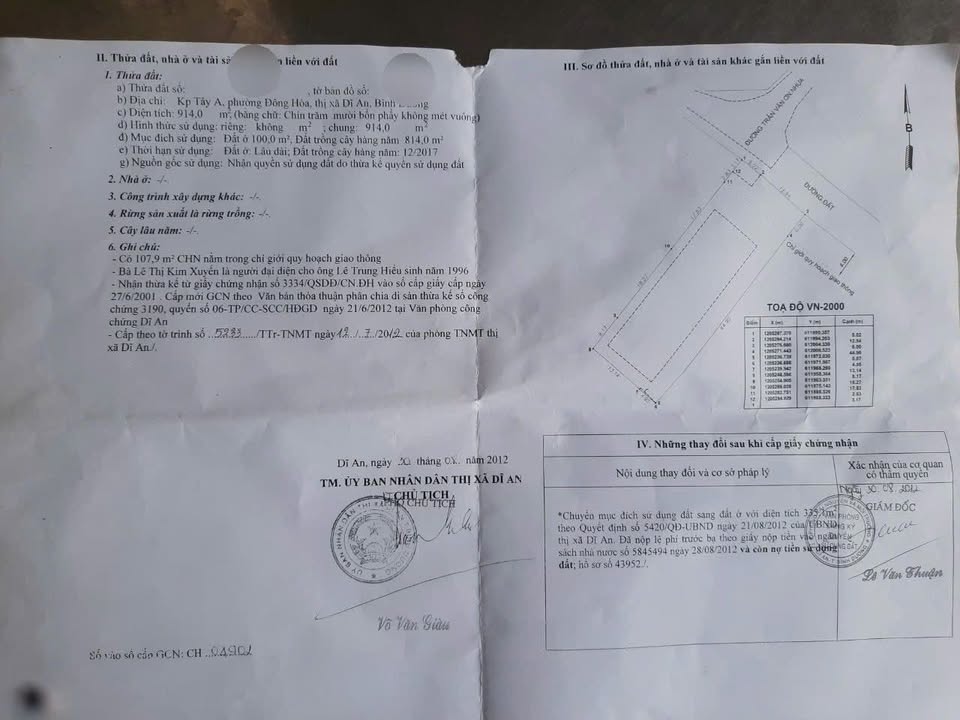 Bán Kho Xưởng Đông Hòa Dĩ An 914m² - Diện Tích Lớn, Hoạt Động Ngay!