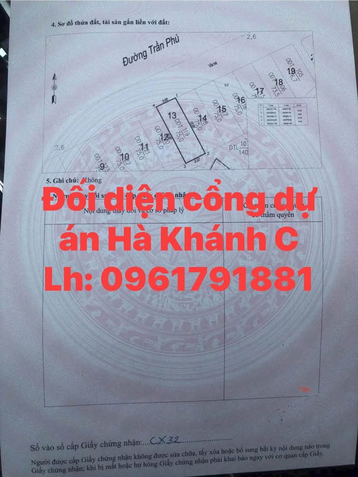 Đất nền mặt tiền 337 Trần Phú - Cao Xanh, Hạ Long 75m² - Kinh doanh đắc lợi