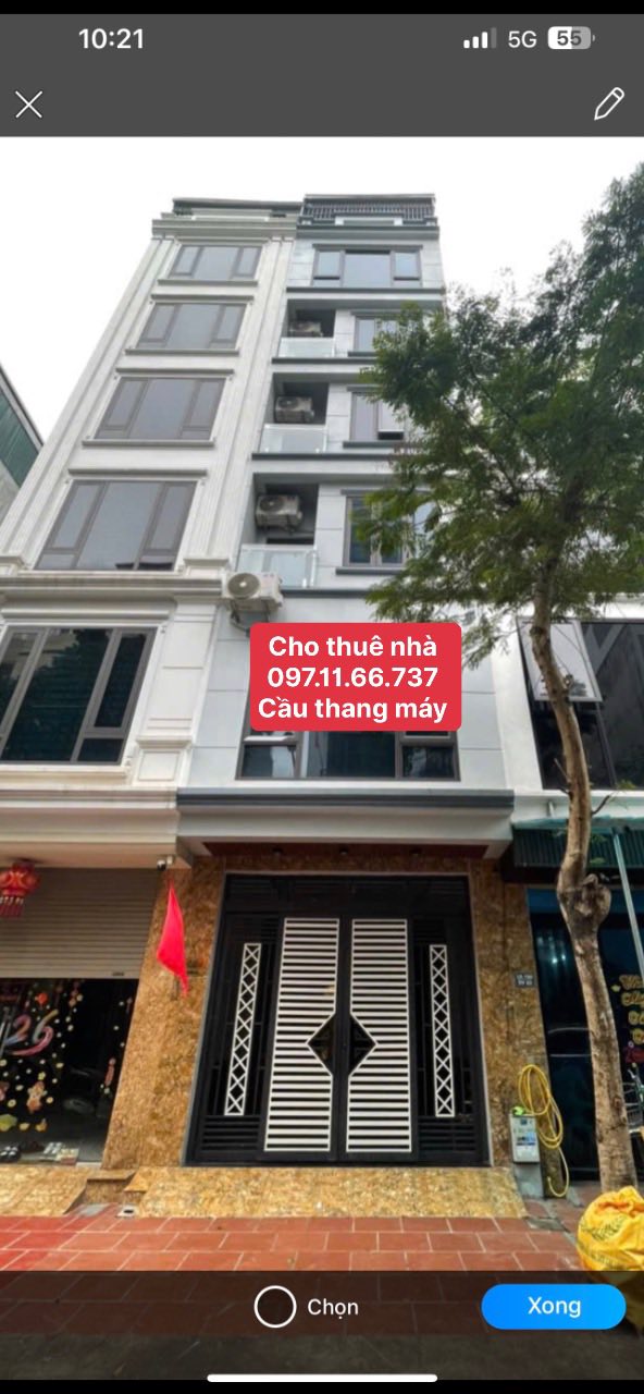 Cho thuê tòa nhà 7 tầng thang máy Mậu Lương, Hà Đông - 50m² full nội thất