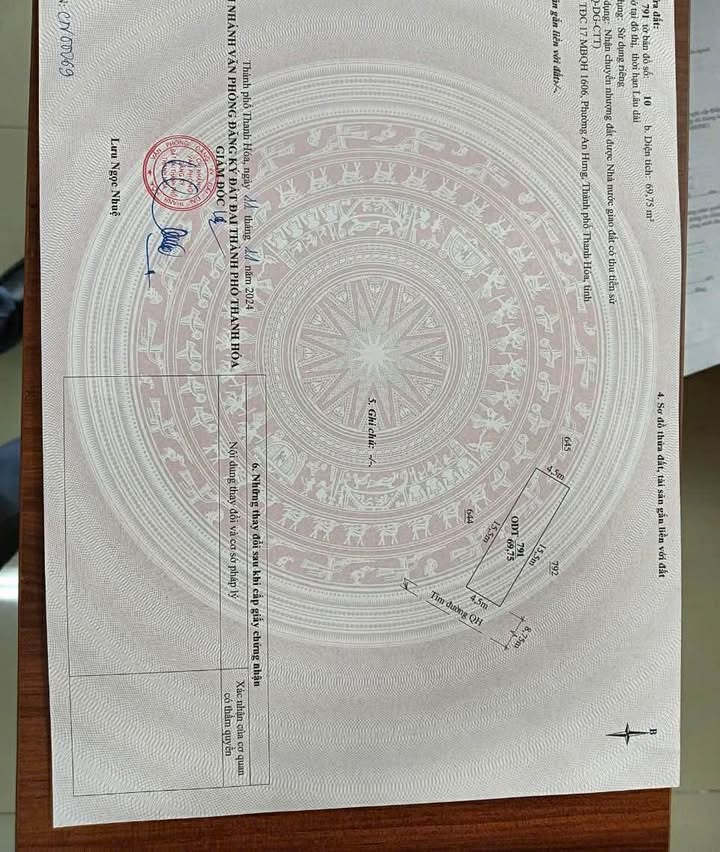 Đất nền Hồ Húi Long, Hà Trung 69.75m² - Tiềm năng tăng giá vượt trội!