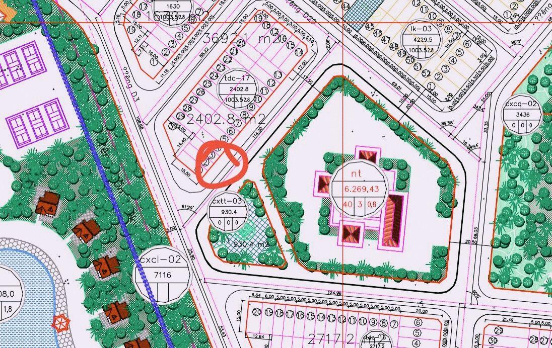 Đất nền TĐC 17 Núi Long - 69.75m² view công viên, giá tốt đầu tư