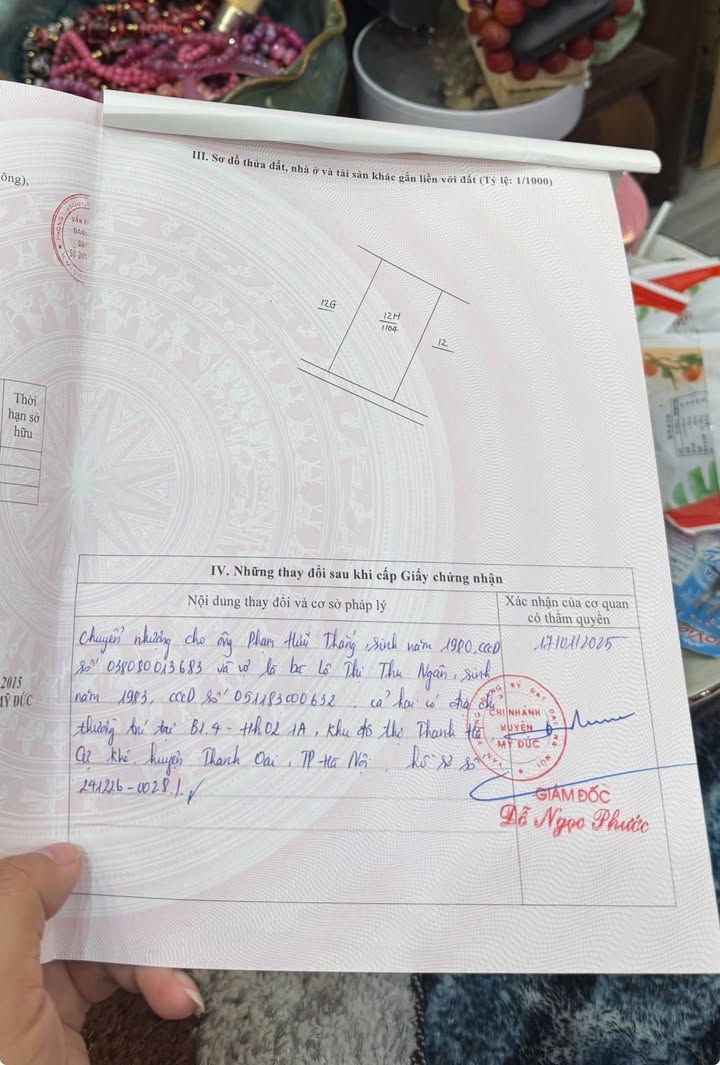 Bán Đất Mỹ Đức 1104m² - Giá Rẻ Nhất Hà Nội, Sẵn Sàng Xây Biệt Thự