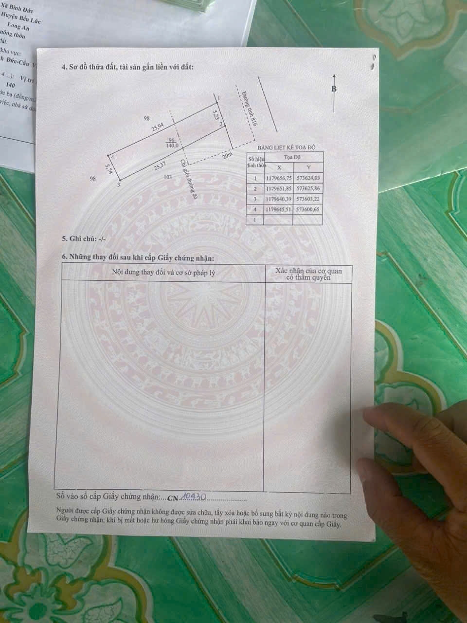 Đất nền Bình Đức Bến Lức 140m² – Đất thổ cư 100%, Sổ hồng sẵn